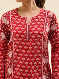 Red Farshi With Short Kurta