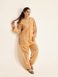 Yellow Farshi With Short Kurti