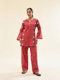 Red Farshi With Short Kurta