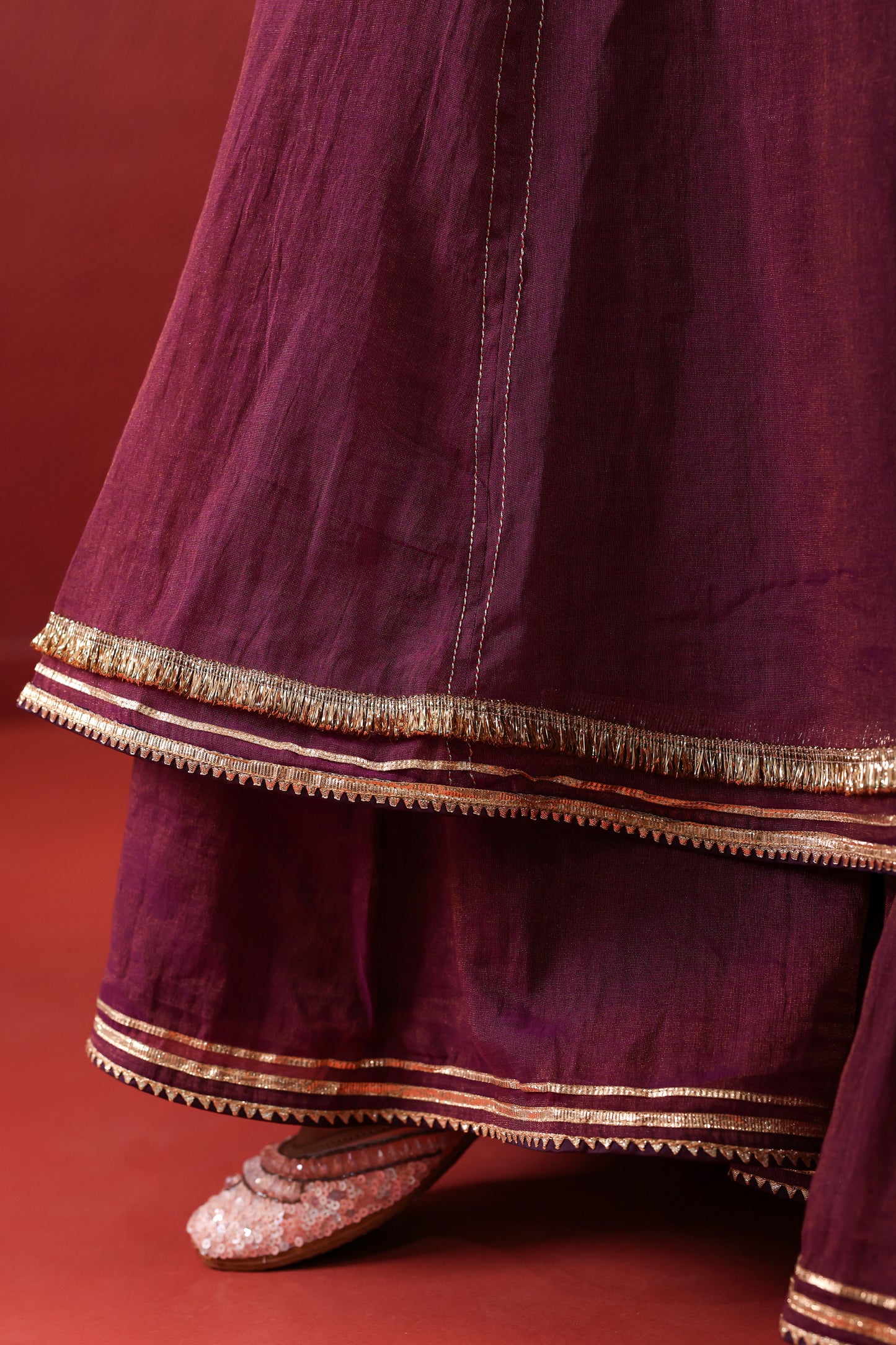 Purple Angrakha Anarkali