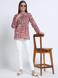 Multi-Colour Block Printed Women Top