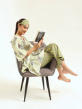 Green Kaftan Night Suit