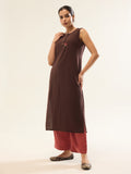 Brown Kurta Plazzo Set