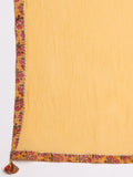 Yellow block print sharara set