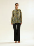 Mehendi Green Chanderi Shirt