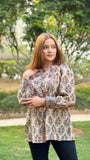 Beige Chanderi Shirt