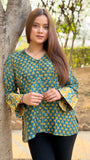 Green Chanderi Shirt
