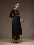 Black Soild Set (Black Ajrak)