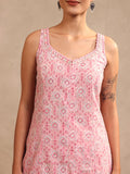 PINK SLEEVE-LESS SUIT