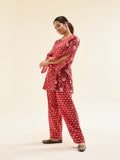 Red Farshi With Short Kurta