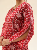 Red Farshi With Short Kurta