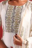 WHITE PURE CHANDARI STRAIGHT LINE SUIT