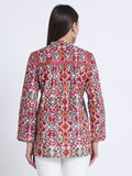 Multi-Colour Block Printed Women Top