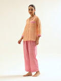 Mustard-Pink Night Suit