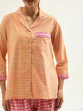 Mustard-Pink Night Suit