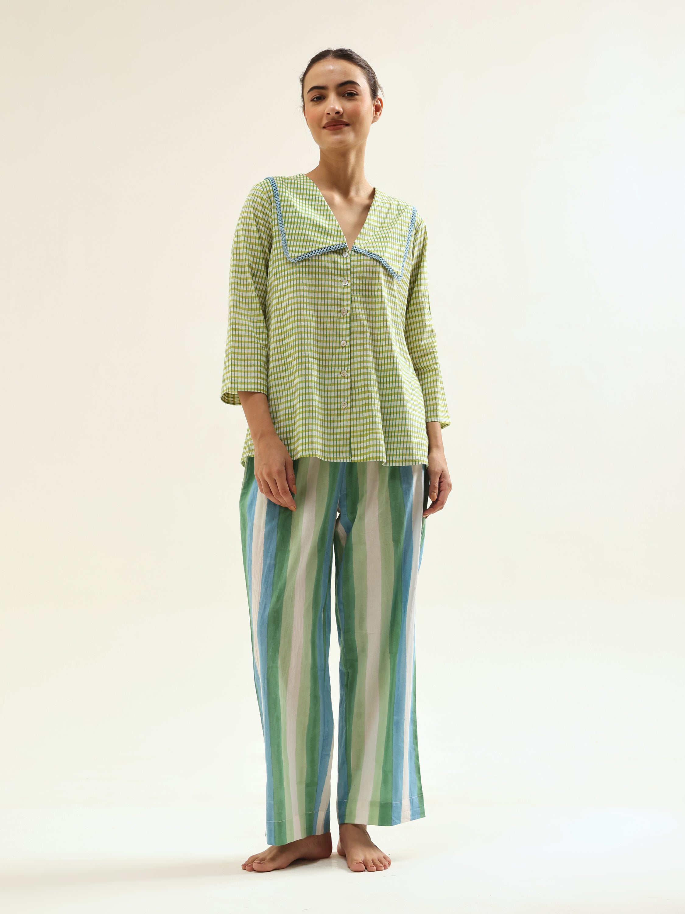 Green-Blue Night Suit