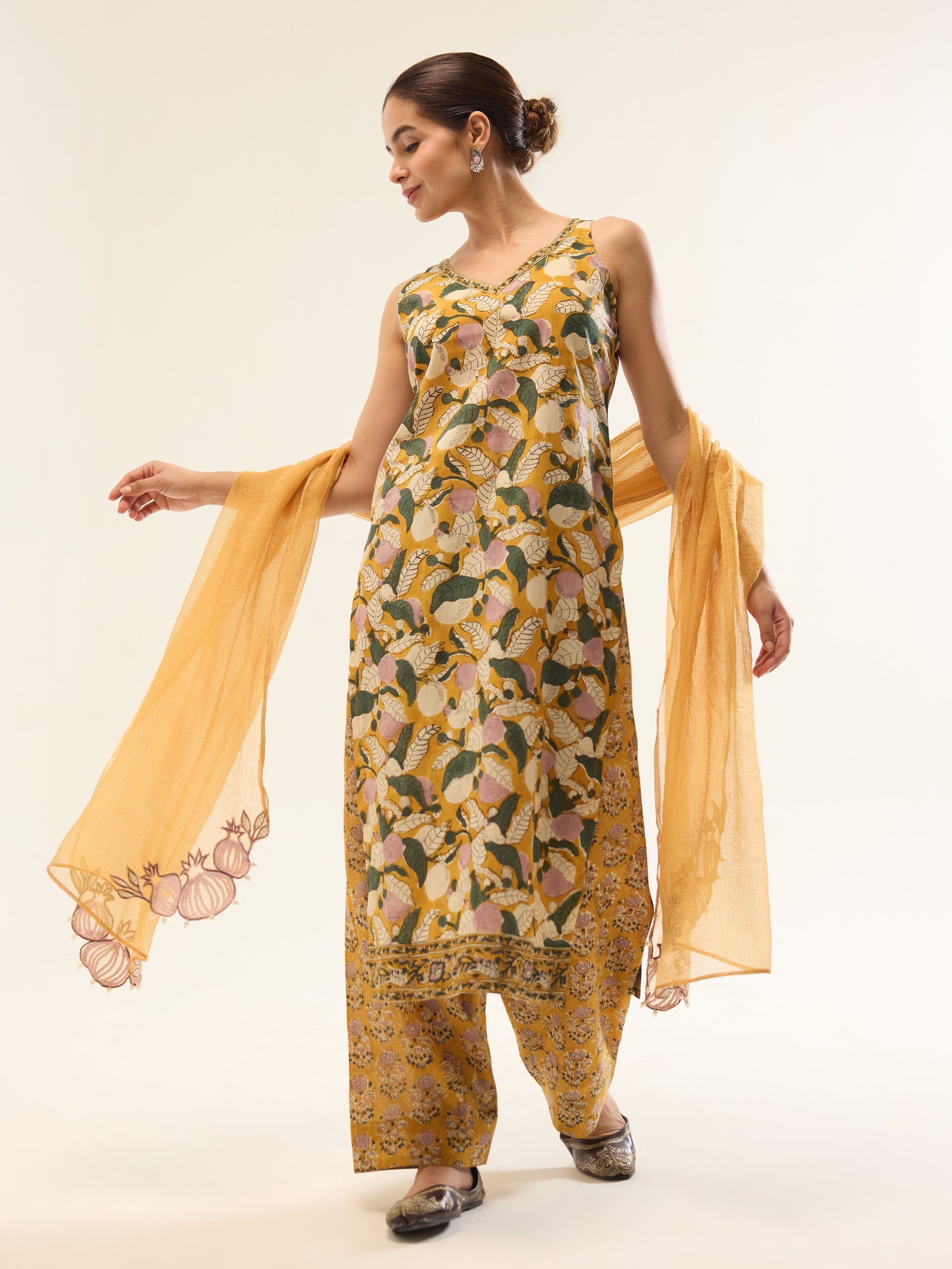 Yellow Farshi Salwar Suit