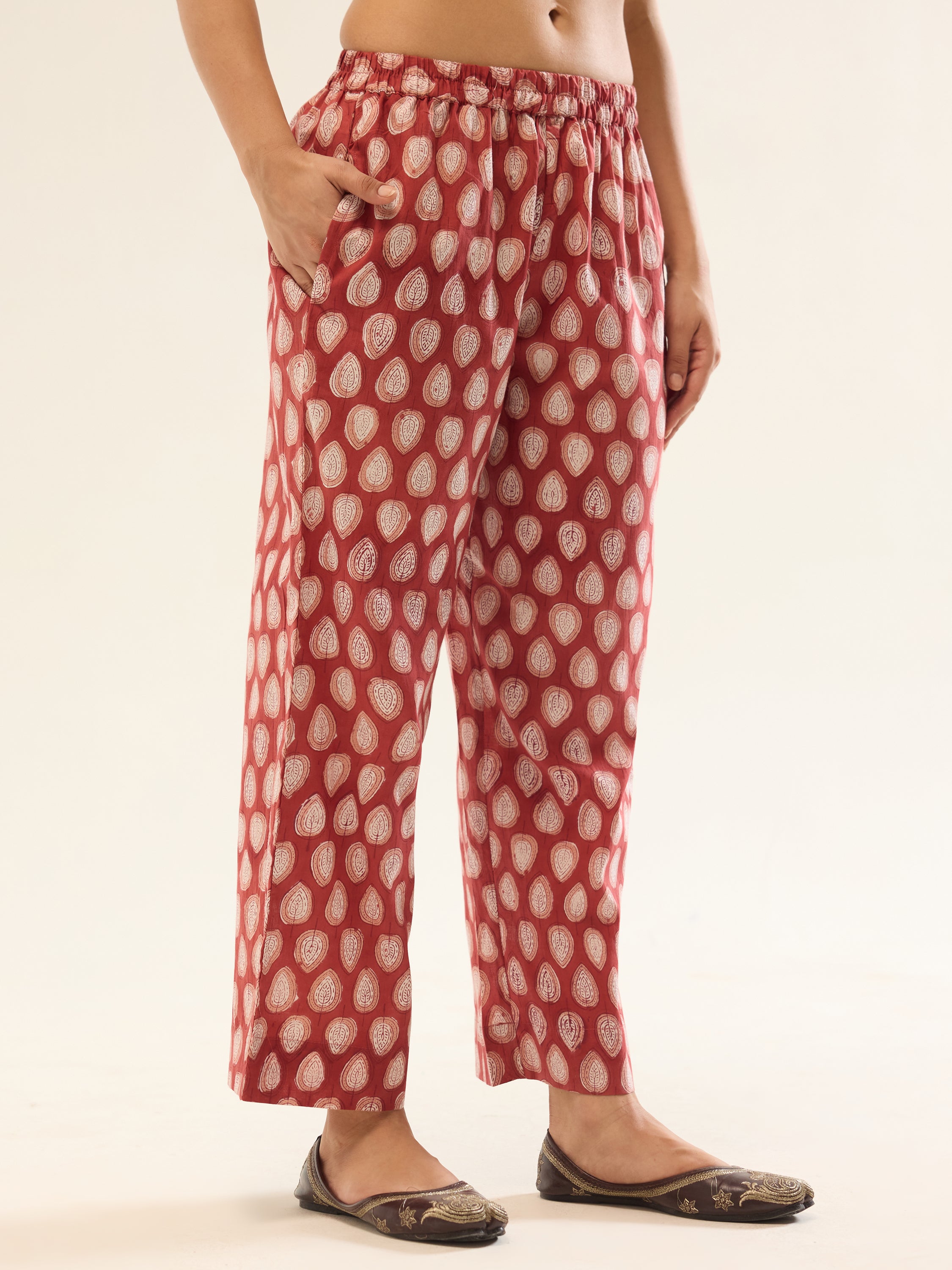 Red Kurta & Plazzo Set