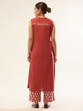 Red Kurta & Plazzo Set