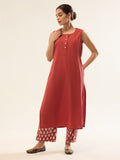 Red Kurta & Plazzo Set