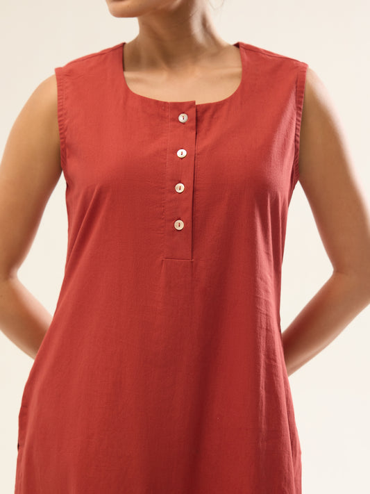 Red Kurta & Plazzo Set