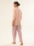 Blue-Mustard Night Suit