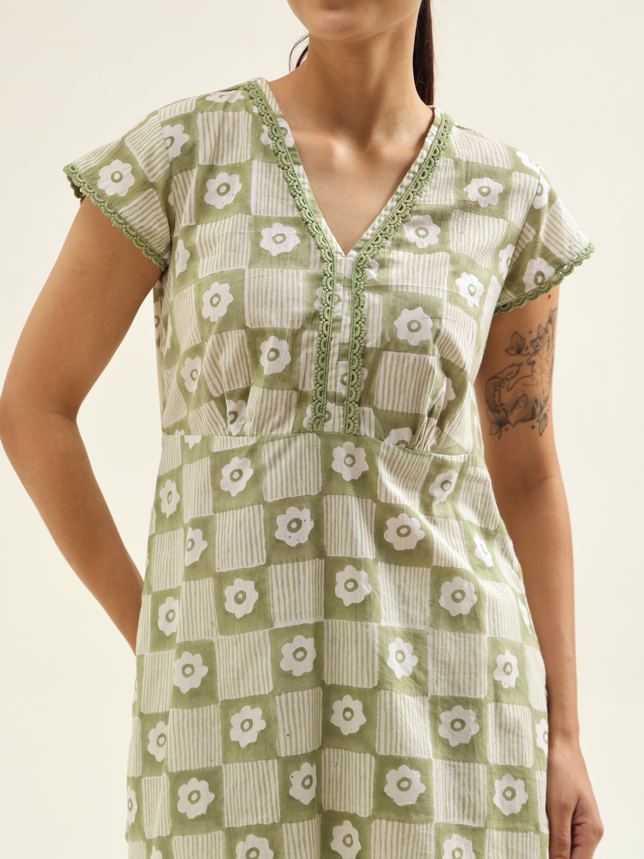Sea- Green Night Suit