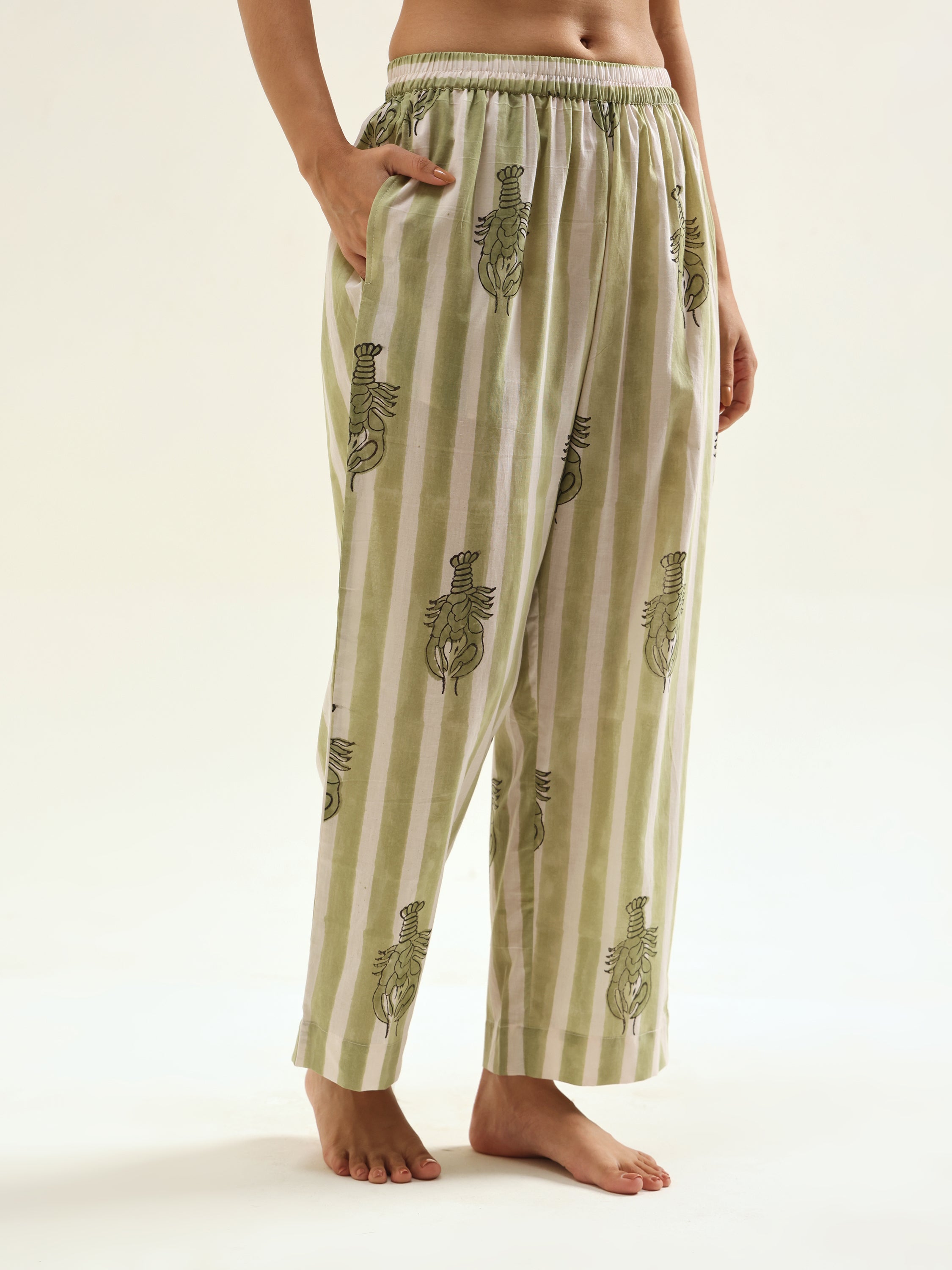 Sea- Green Night Suit