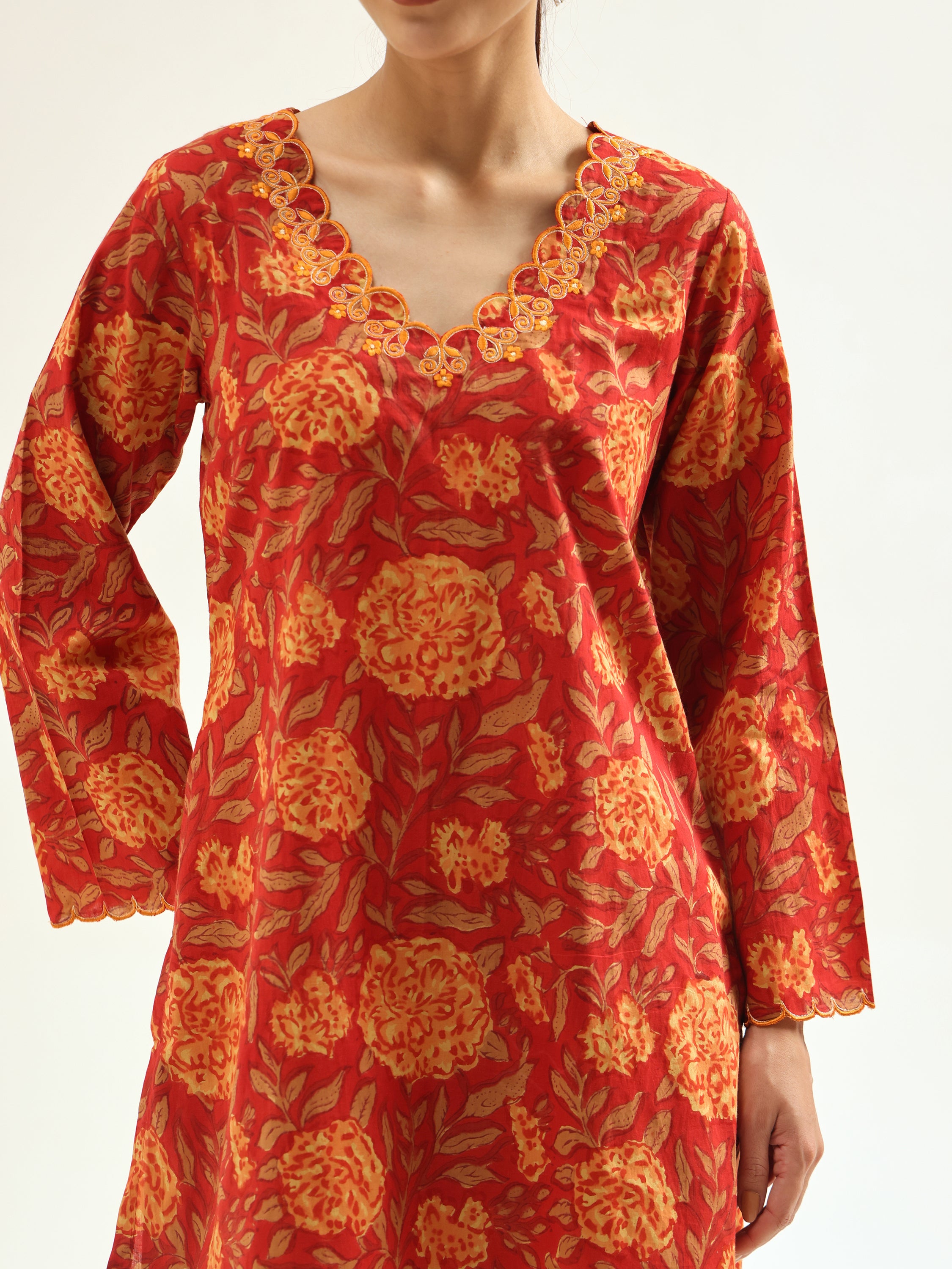 Orange Farshi Salwar