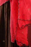 Black Brownish Zari Anarkali Suit