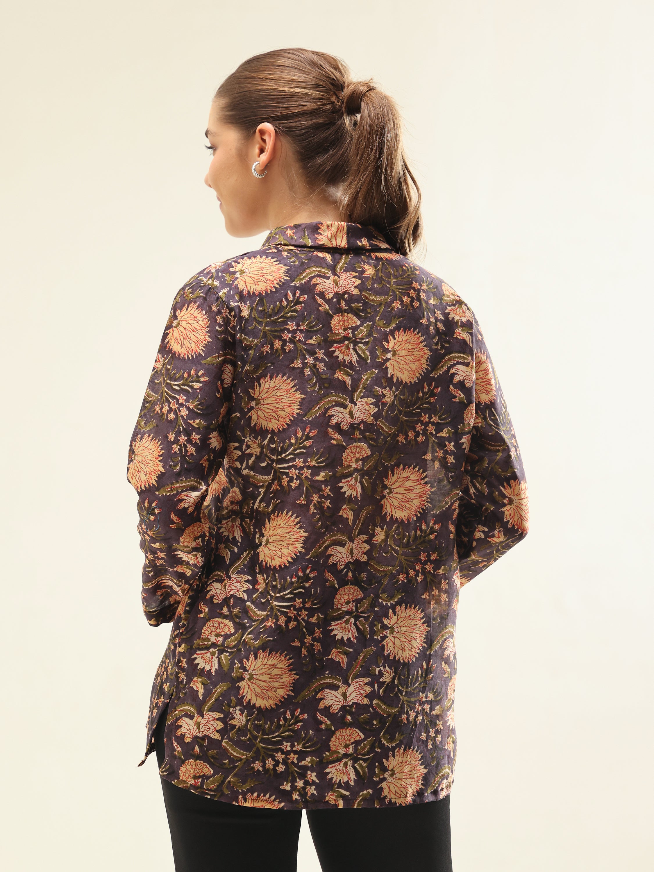 Black Chanderi Shirt