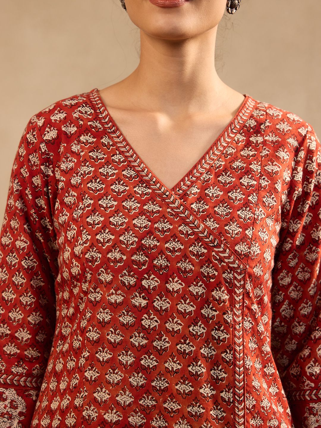 RED ANGRAKHA FULL SUIT
