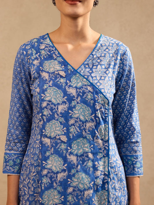 SKY BLUE ANGRAKHA FULL SUIT