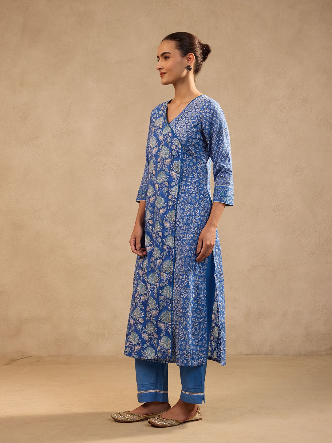 SKY BLUE ANGRAKHA FULL SUIT