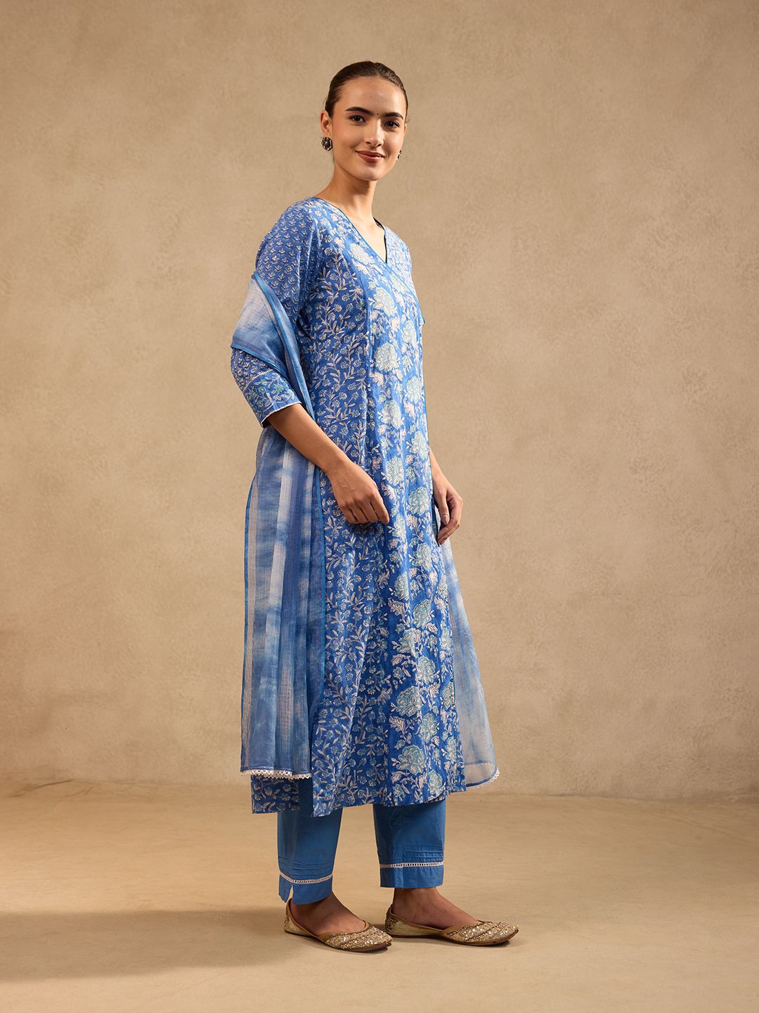 SKY BLUE ANGRAKHA FULL SUIT