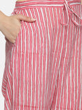 WHITE AND PINK BLOCK PRINT LOUNGE WEAR
