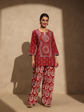Red Farshai Salwar
