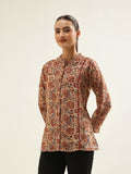 Beige Chanderi Shirt