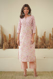 PEACH KURTA SET