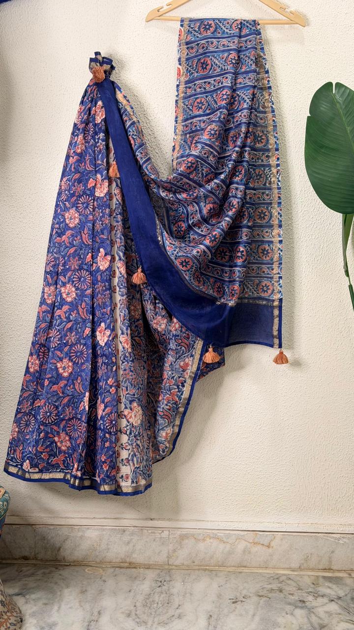 Purple Chanderi Saree