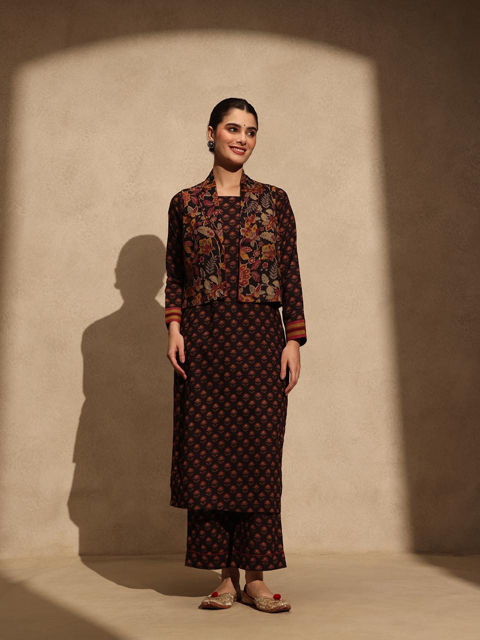 Jacket Style Black Suit