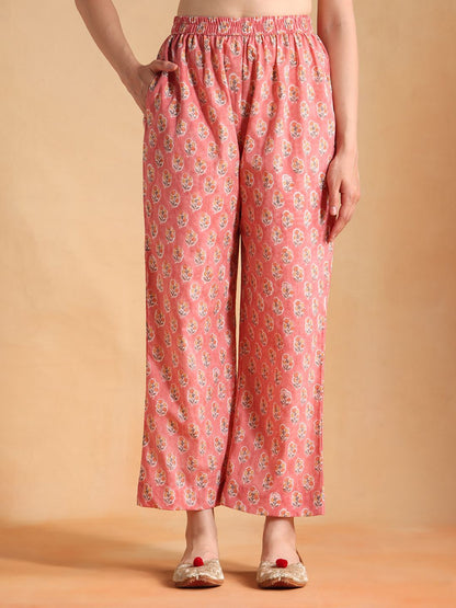 PEACH SLEEVE-LESS SUIT