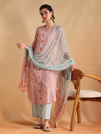 PEACH RAAG FULL SUIT