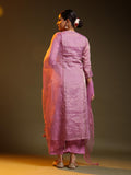 Pink Festive Chanderi Full Suit