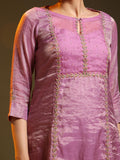 Pink Festive Chanderi Full Suit