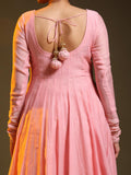 Pink Chanderi Anarkali