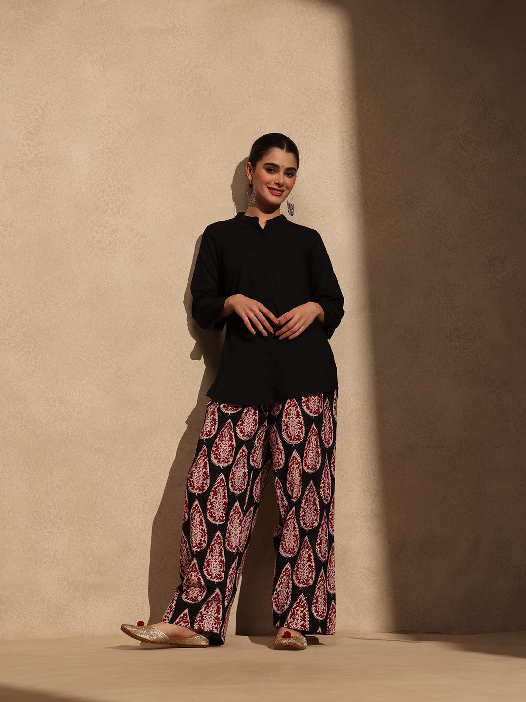 Black Kurta with farsai salwar