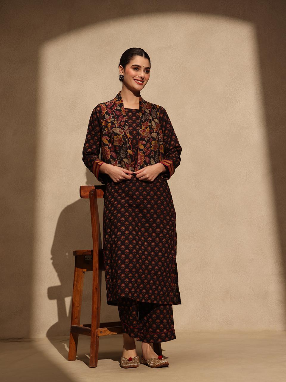 Jacket Style Black Suit