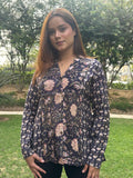 Black Chanderi Shirt