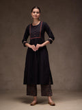 Black Soild Set (Black Ajrak)